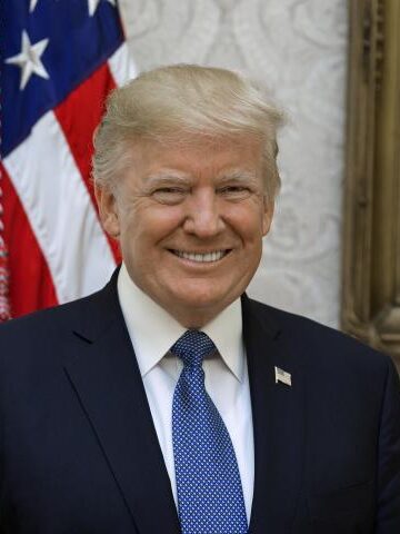 Donald Trump's official presidential photo.