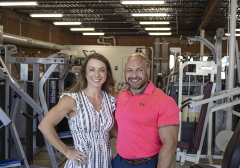 Jessica and Bradley Goins (L-R) owners of the Goins Strong Fitness Gym