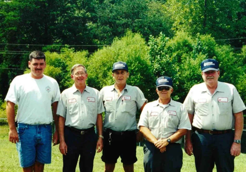 Larry Wright's first day at the City of Cherryville NC on August 8th, 1994 with the Waste Water Department